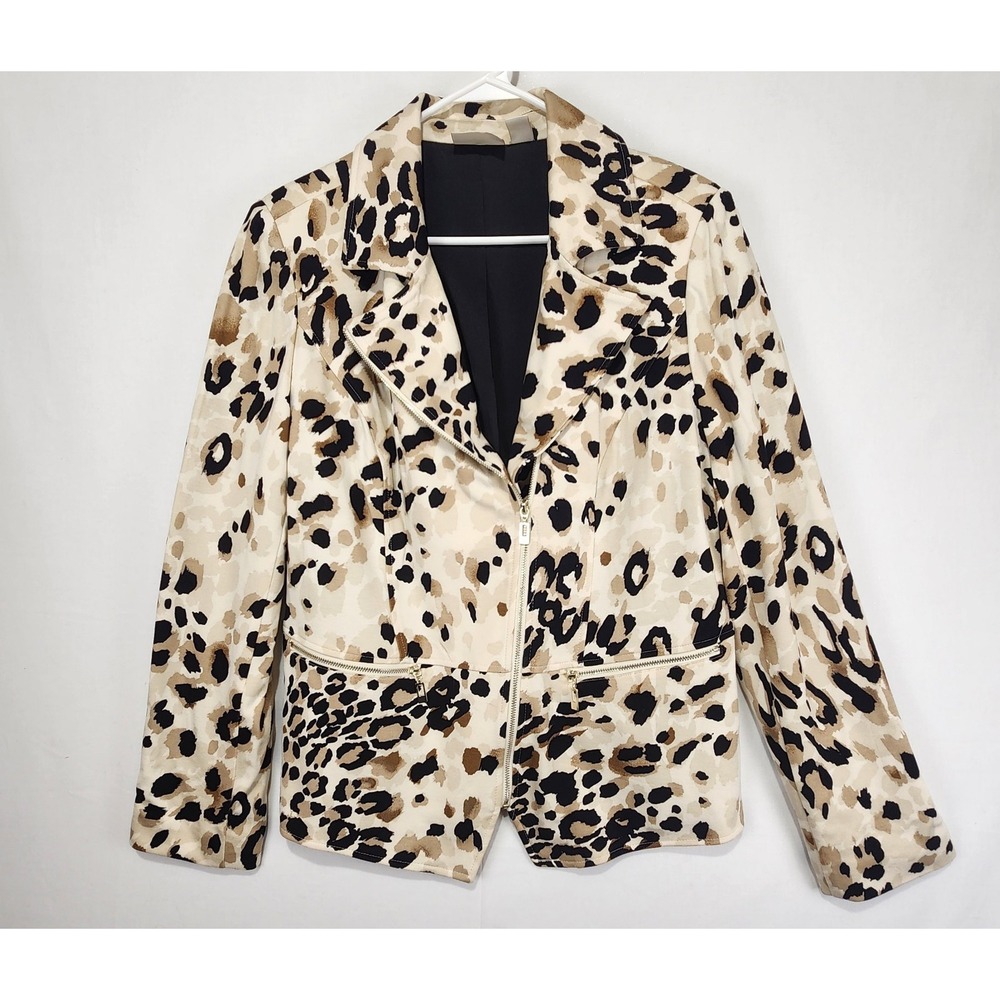 Chico's Women's Animal Print Jacket‎ Size M (1)